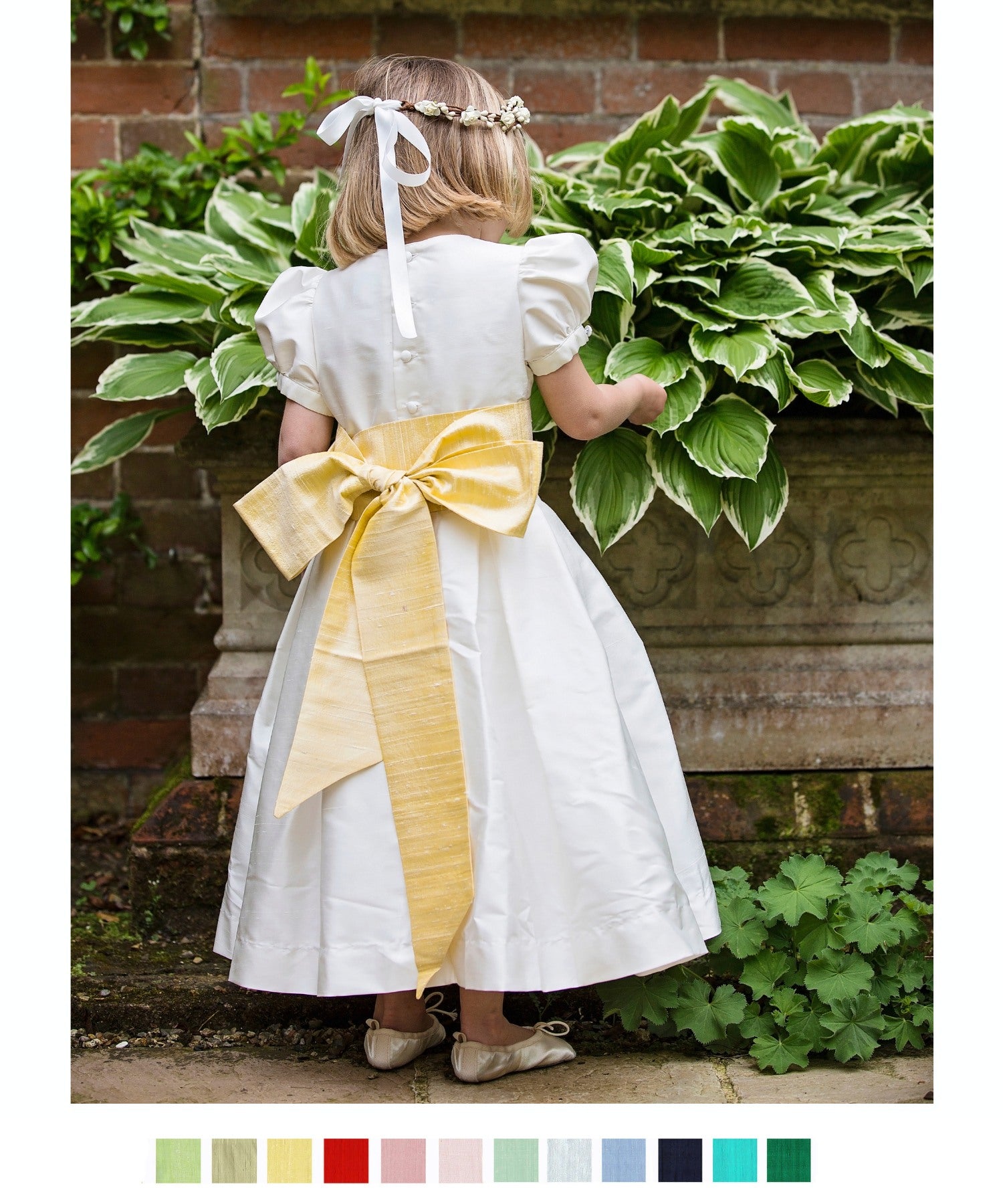 Silk Flower Girl Sashes | Amelia Brennan