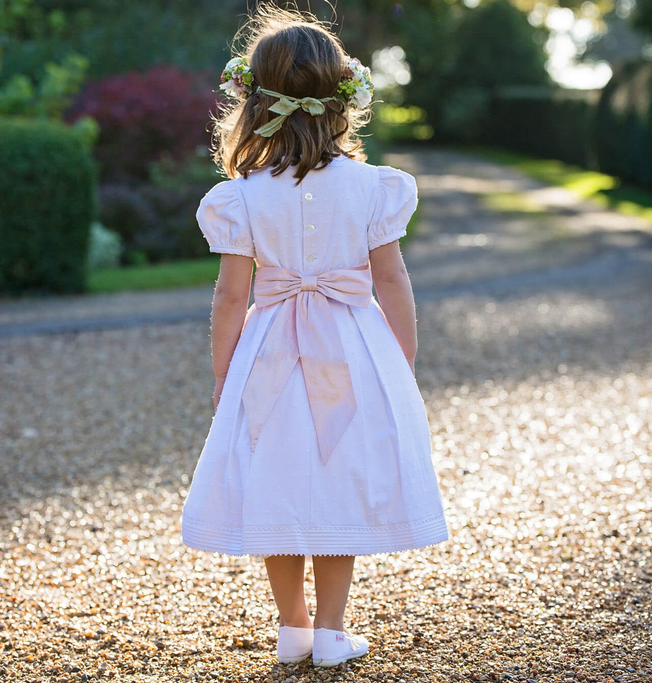 Blush Pink Ready Tied Silk Sash | Amelia Brennan